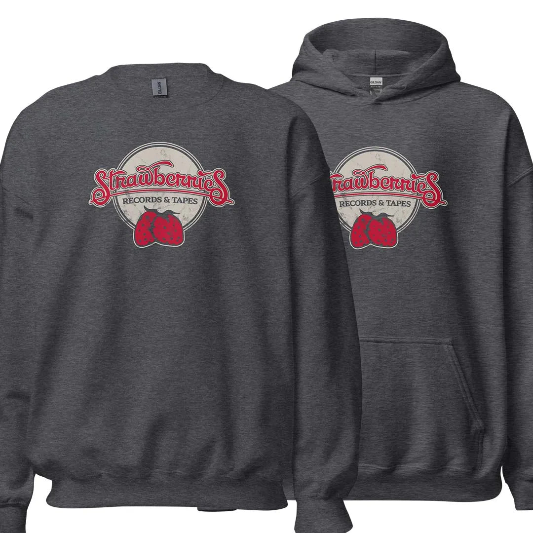 Strawberries Records & Tapes Unisex Crewneck & Hoodie Sweatshirt