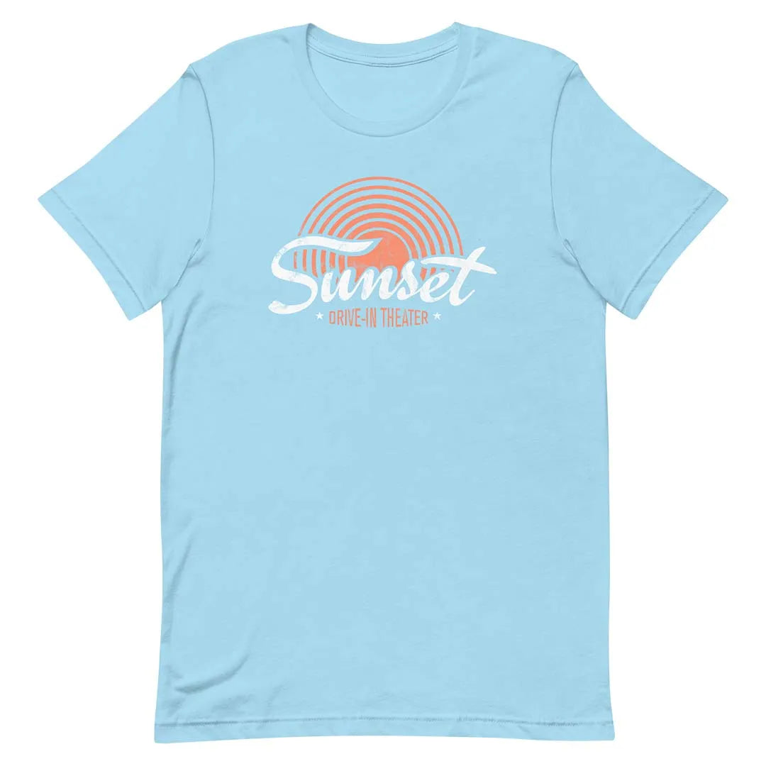 Sunset Drive-in Theater Rockford Unisex Retro T-shirt