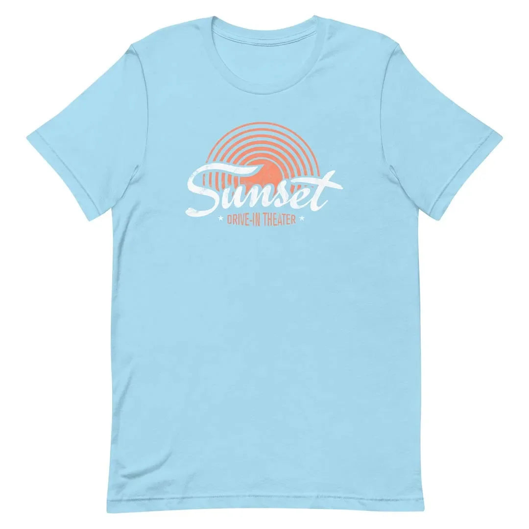 Sunset Drive-in Theater Rockford Unisex Retro T-shirt