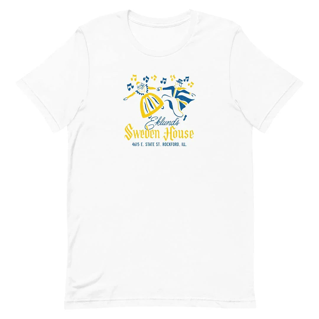 Sweden House Lodge Rockford Unisex Retro T-shirt