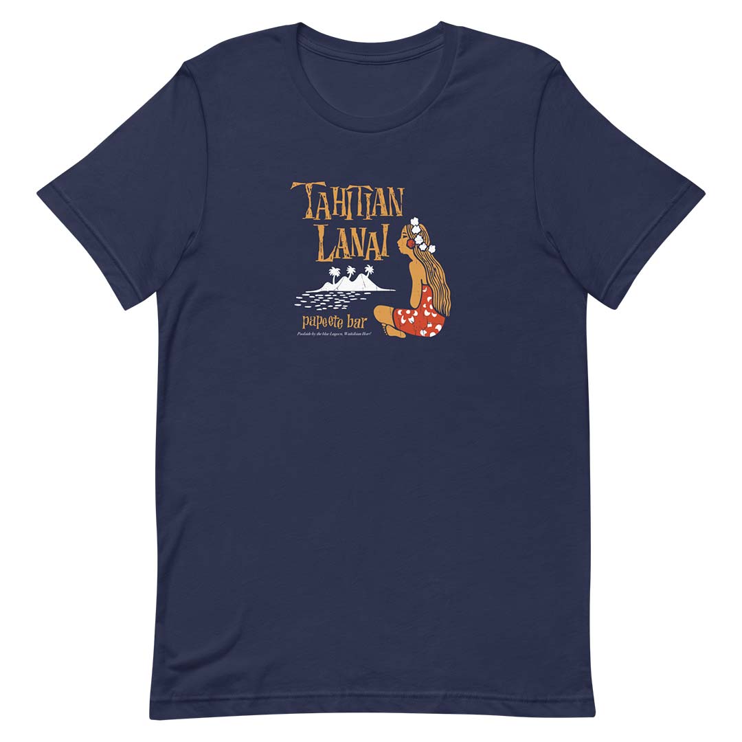 Tahitian Lanai Waikiki Unisex Retro T-shirt