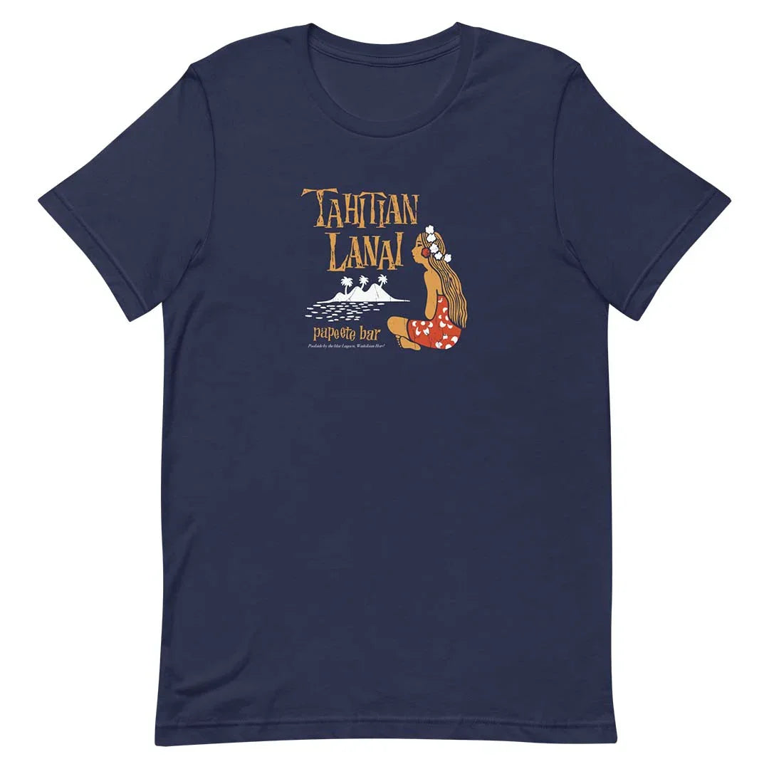 Tahitian Lanai Waikiki Unisex Retro T-shirt