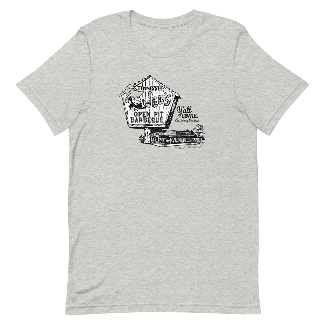 Tennessee Jed's Barbecue St. Louis Unisex Retro T-shirt