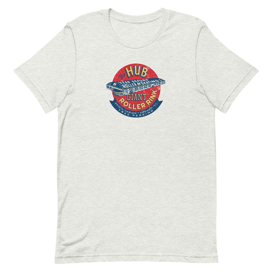 The Hub Roller Rink Chicago Unisex Retro T-shirt
