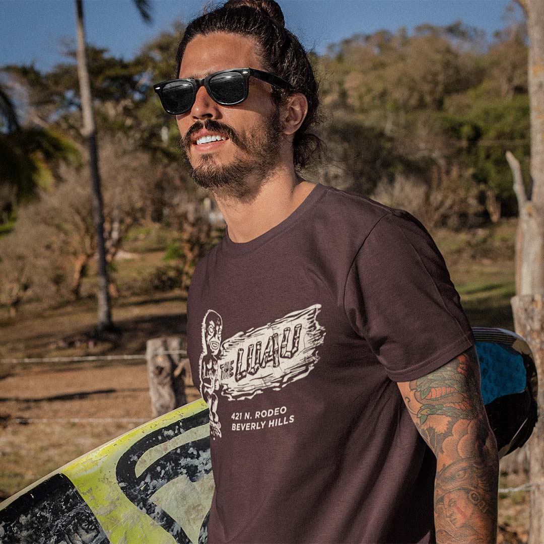 The Luau Beverly Hills Unisex Retro T-shirt