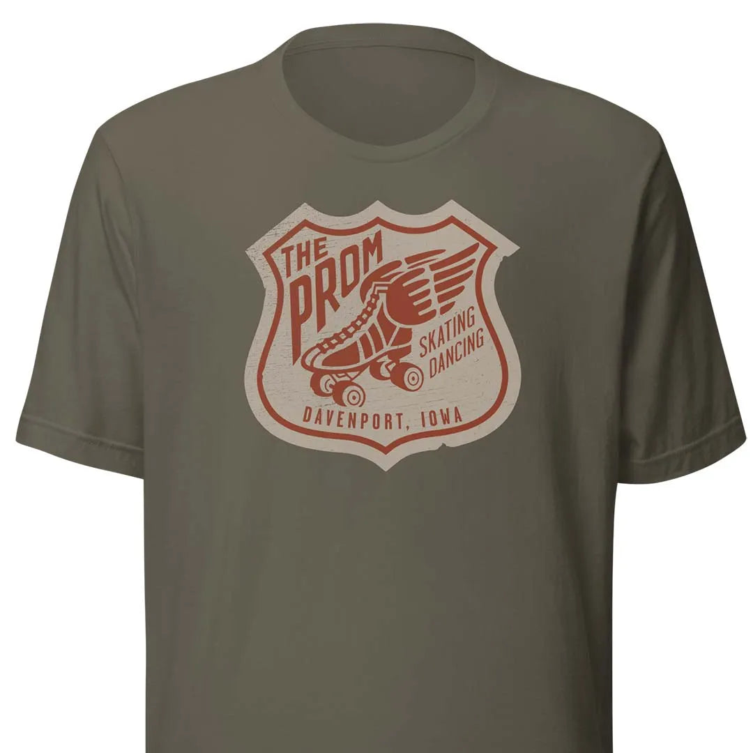 The Prom Skating Rink Davenport Unisex Retro T-shirt