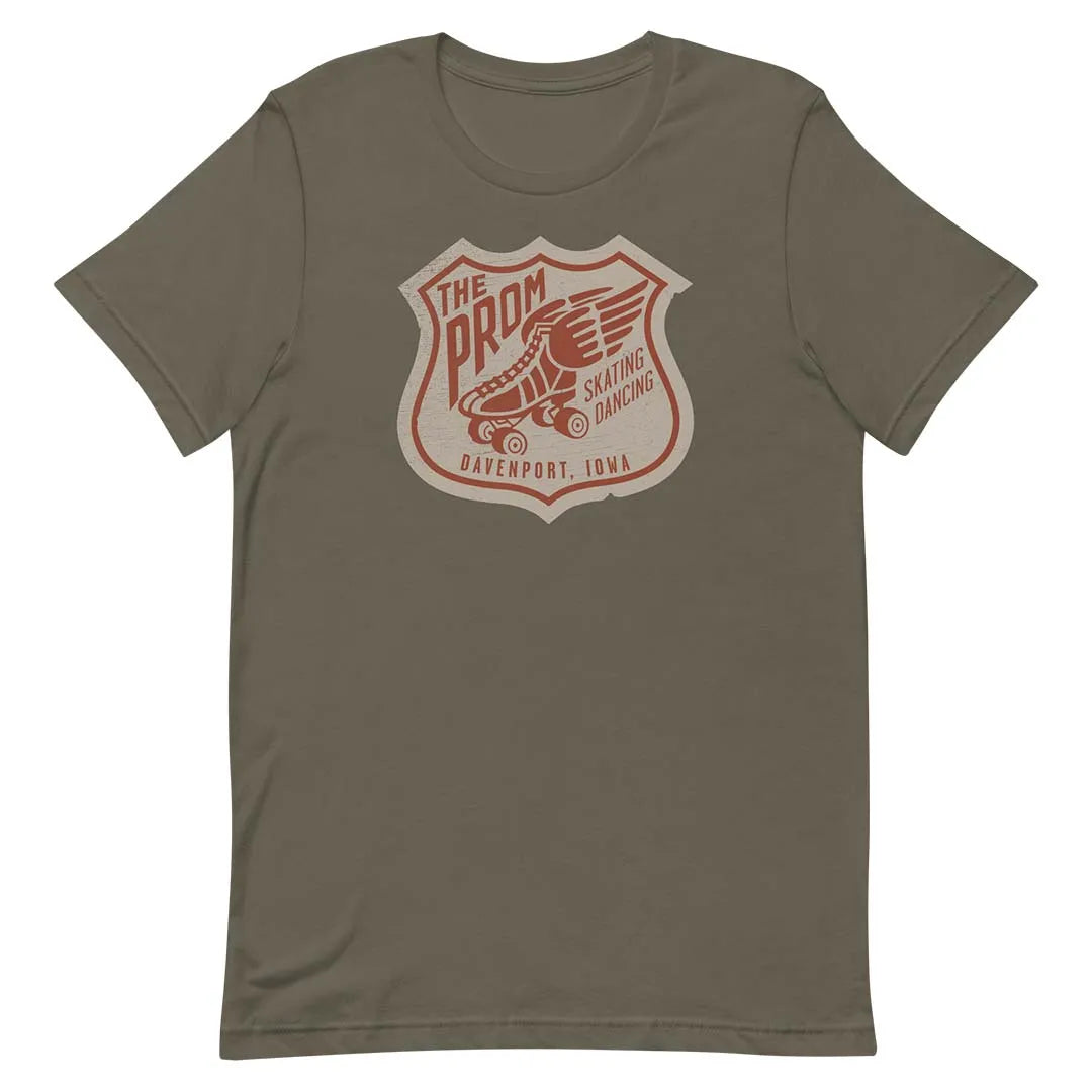 The Prom Skating Rink Davenport Unisex Retro T-shirt