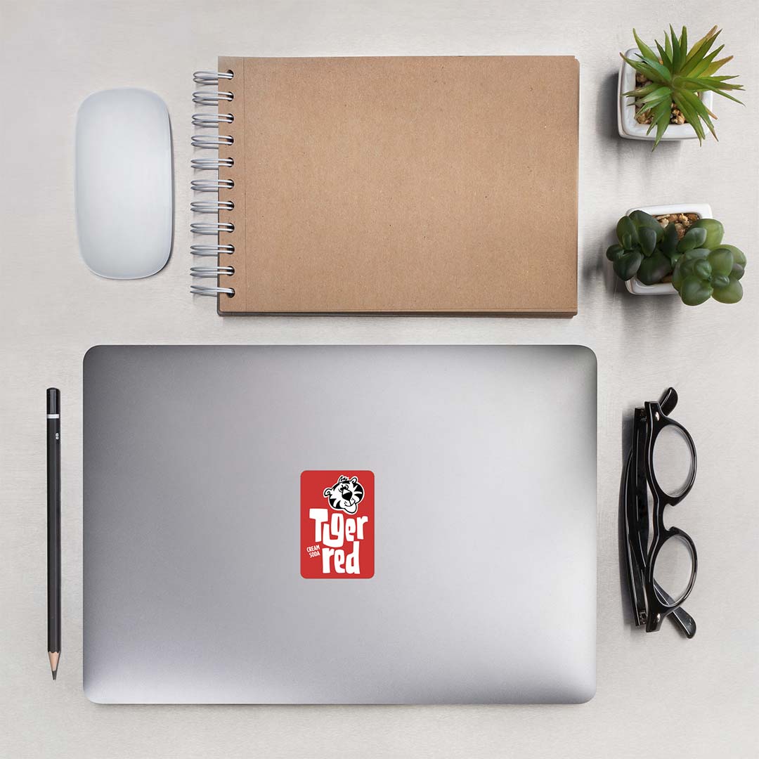 Tiger Red Cream Soda Retro Sticker