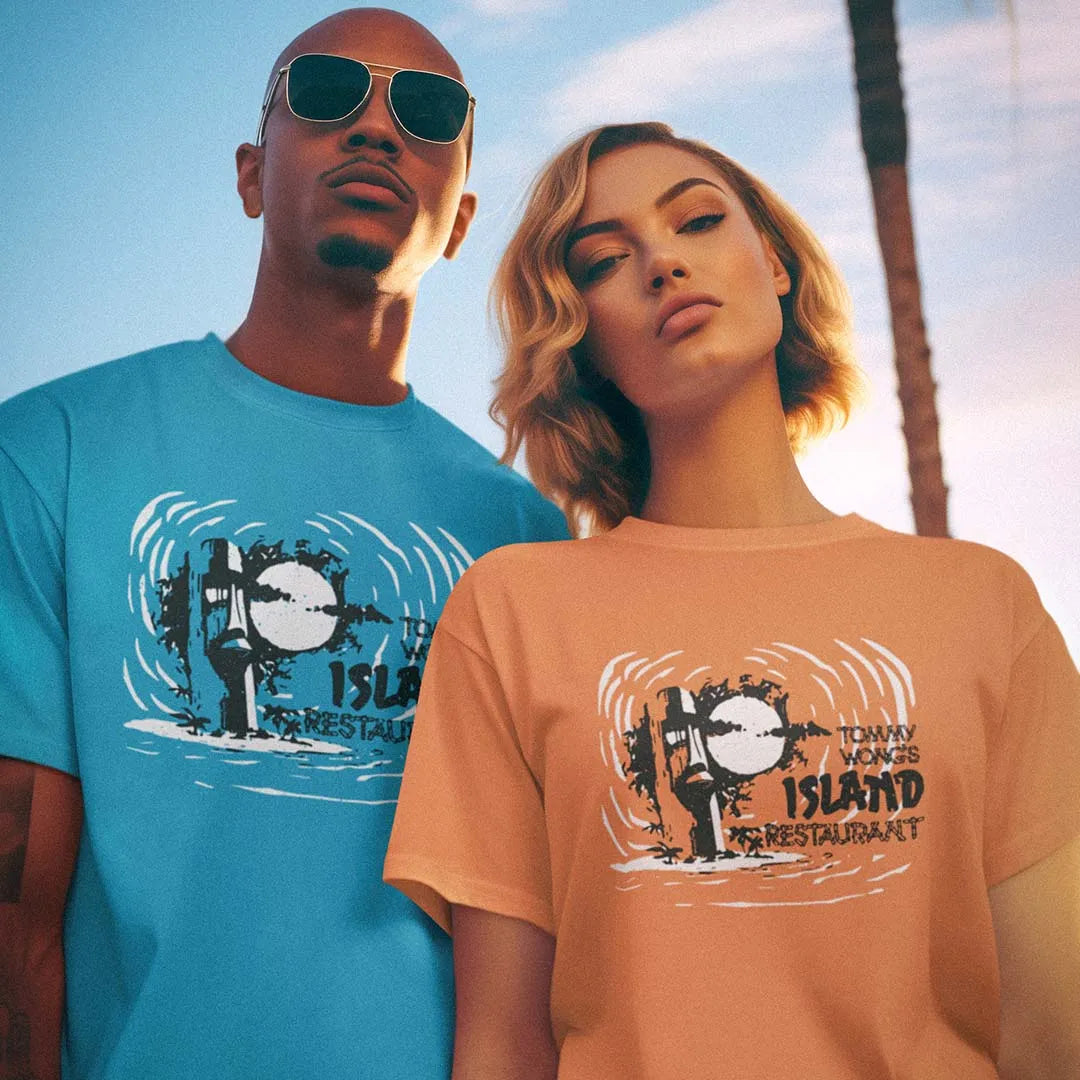 Tommy Wongs Island Restaurant Denver Phoenix Unisex Retro T-shirt