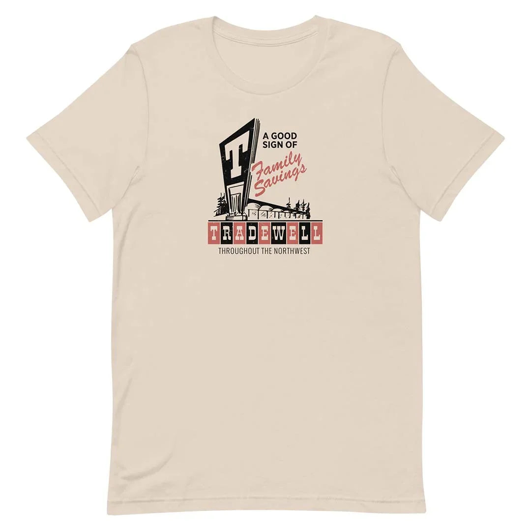 Tradewell Grocery Stores Seattle Portland Unisex Retro T-shirt