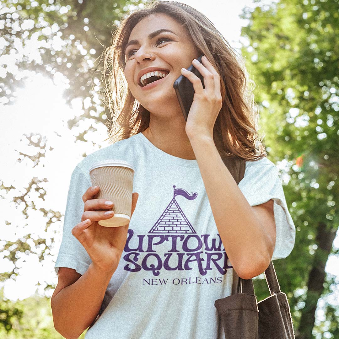 Uptown Square Mall New Orleans Unisex Retro T-shirt