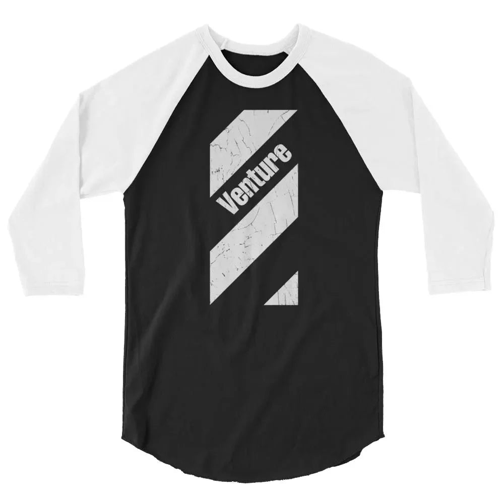 Venture unisex 3/4 sleeve raglan baseball tee