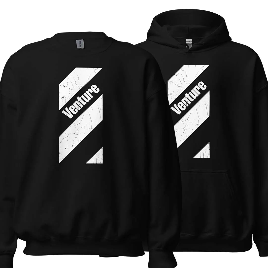 Venture Unisex Retro Crewneck & Hoody Sweatshirt