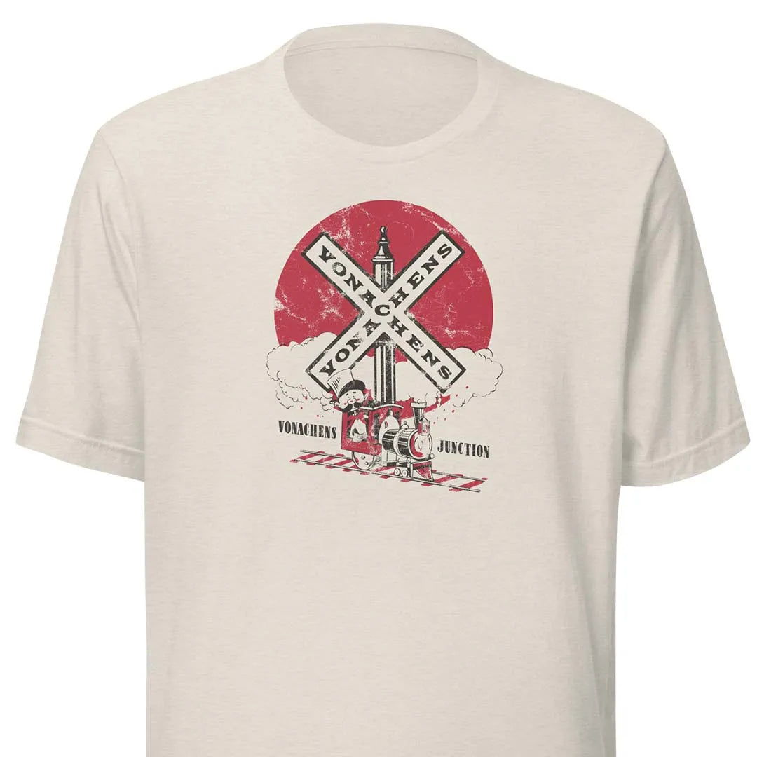 Vonachens Junction Peoria Unisex Retro T-shirt NEW