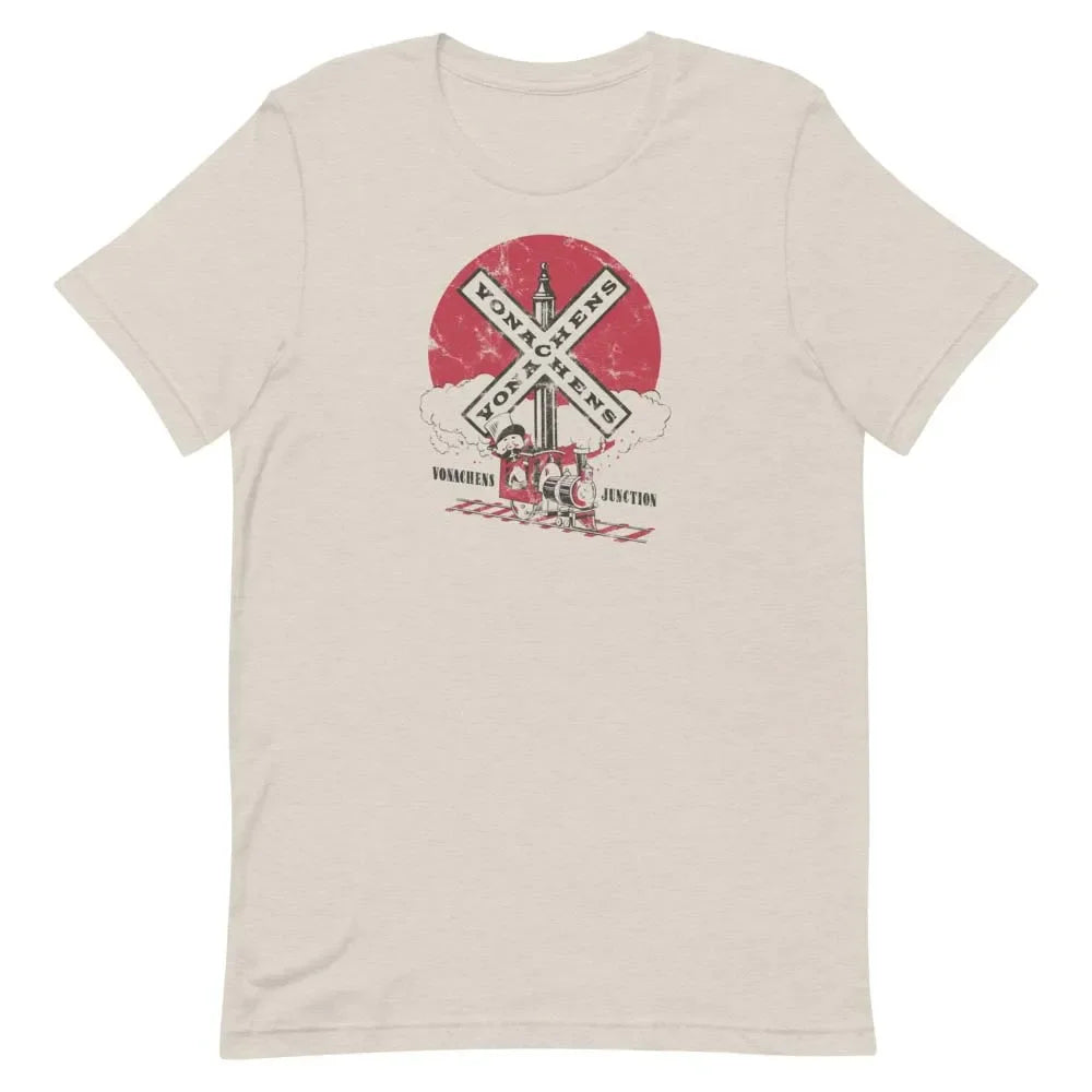 Vonachens Junction Peoria Unisex Retro T-shirt NEW