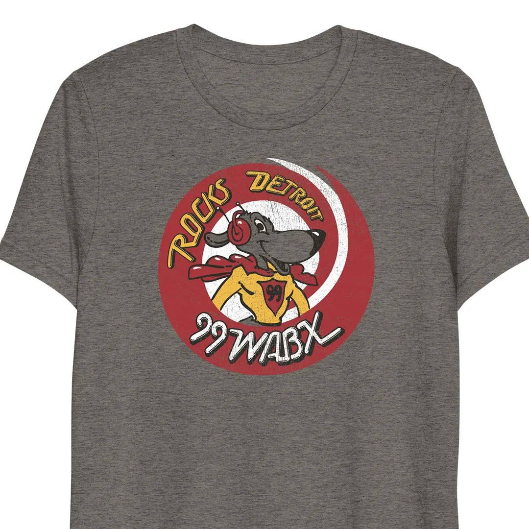 WABX 99 Detroit Radio Unisex Retro T-shirt