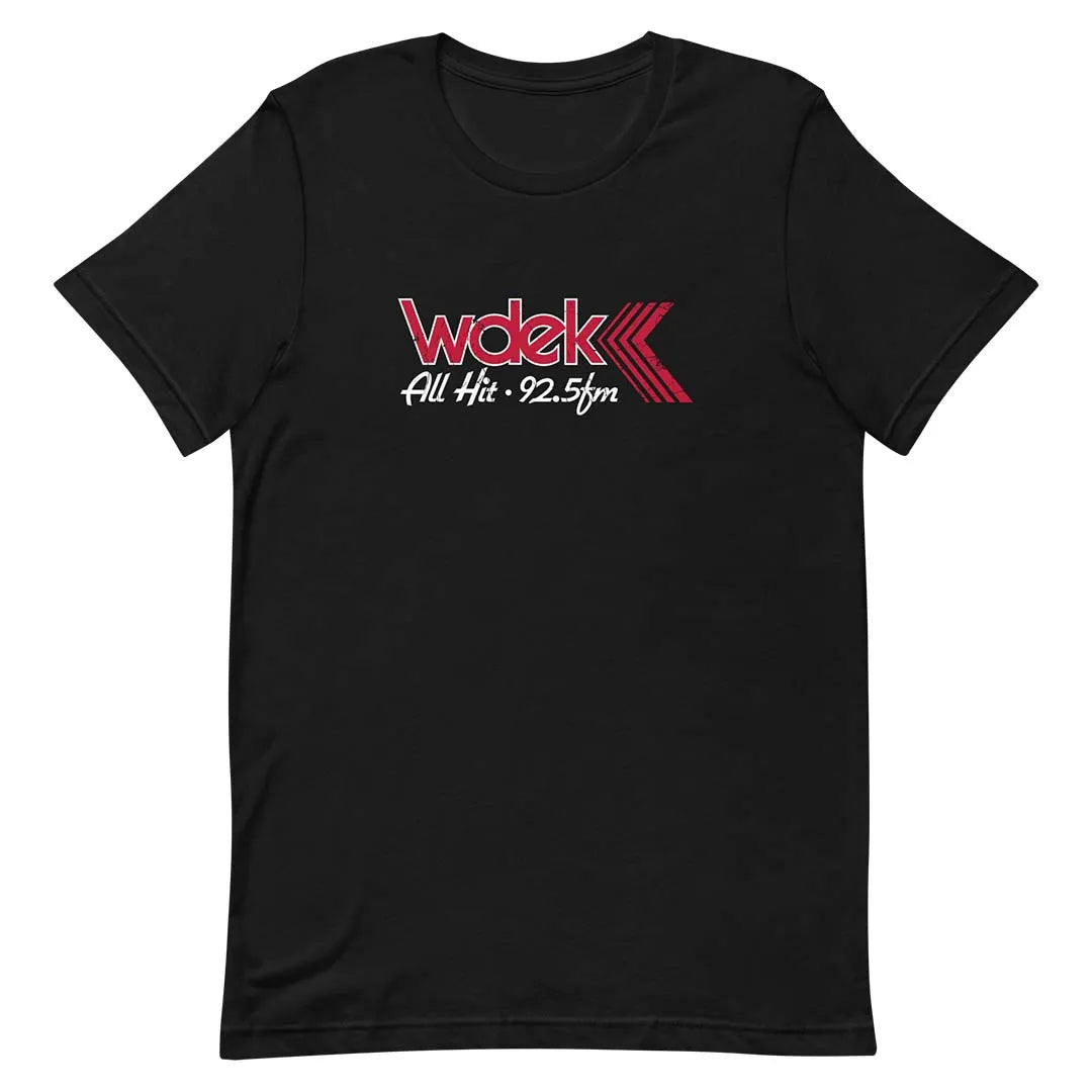 WDEK 92.5 FM Radio DeKalb Unisex Retro T-shirt