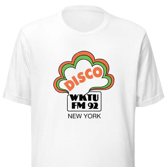 WKTU 92 New York Disco Radio Unisex Retro T-shirt