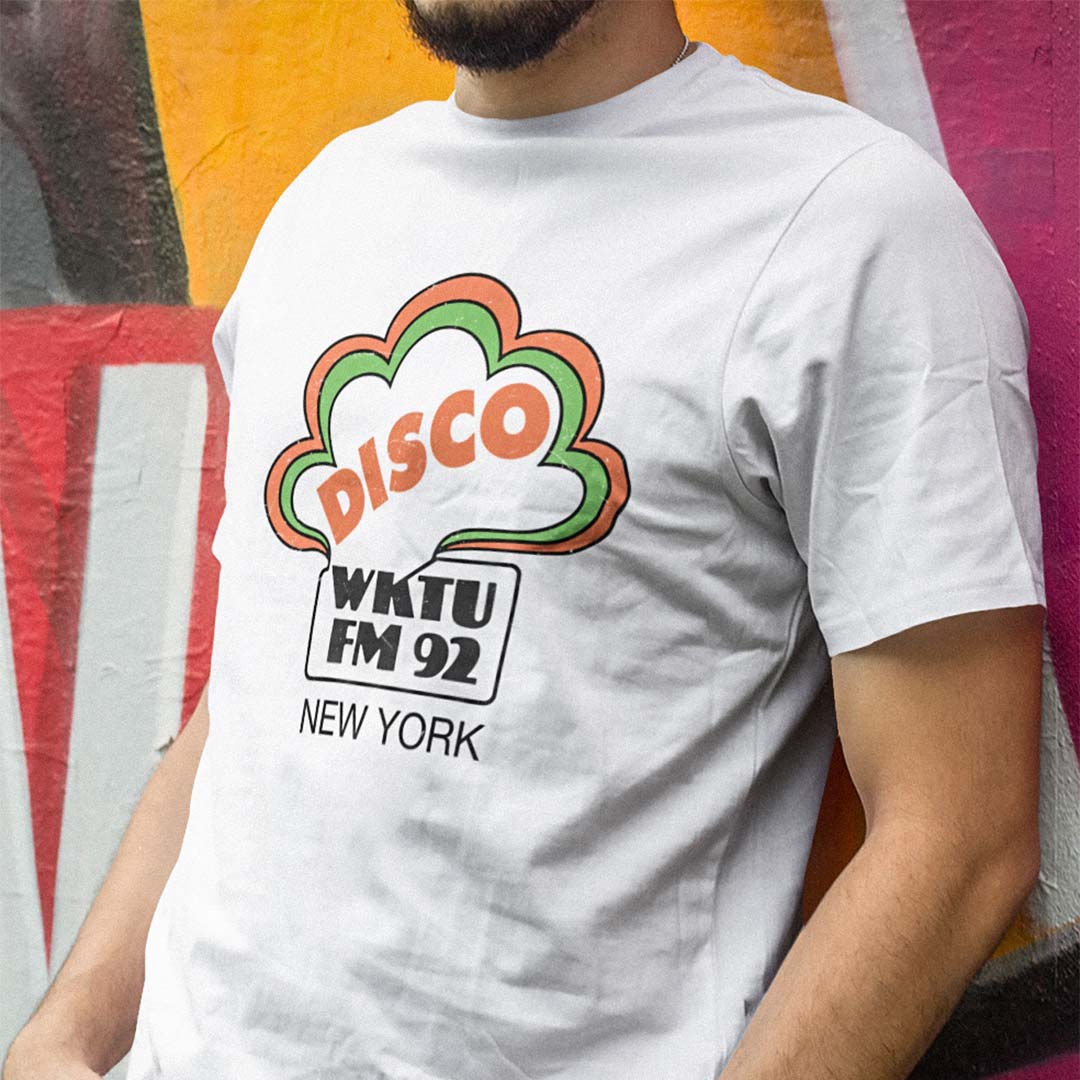 WKTU 92 New York Disco Radio Unisex Retro T-shirt