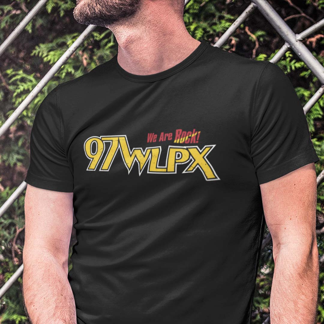 WLPX 97 FM Milwaukee Radio Unisex Retro T-shirt