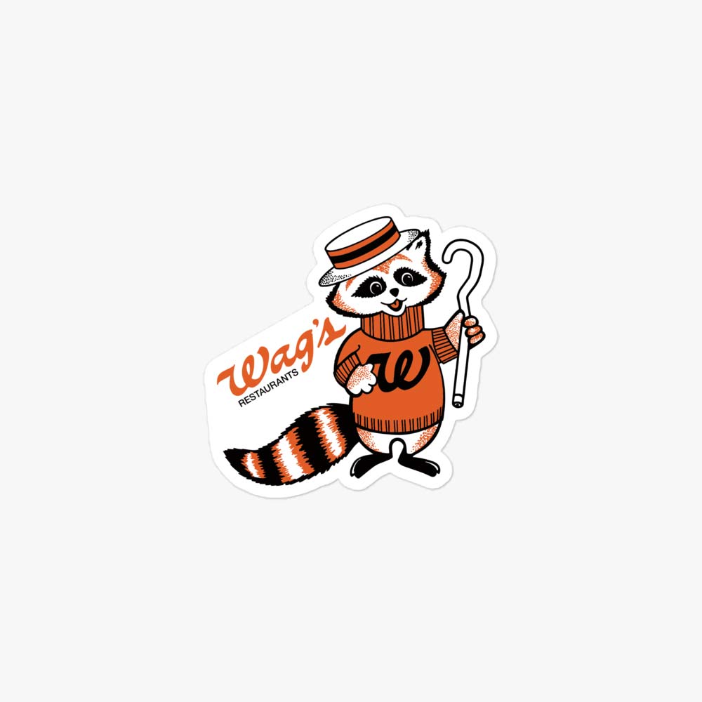 Wag's Restaurants Retro Sticker