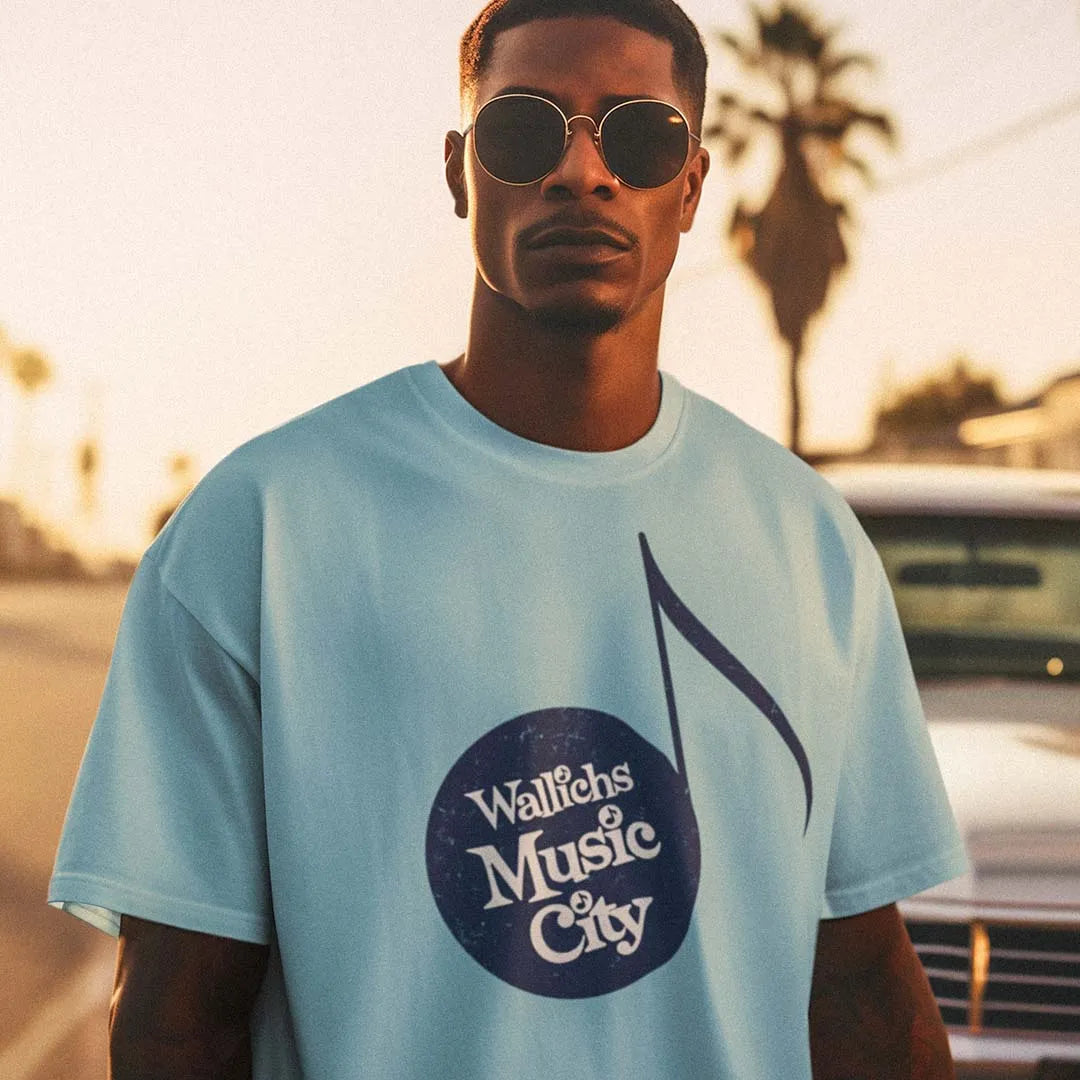 Wallichs Music City Los Angeles Unisex Retro T-shirt