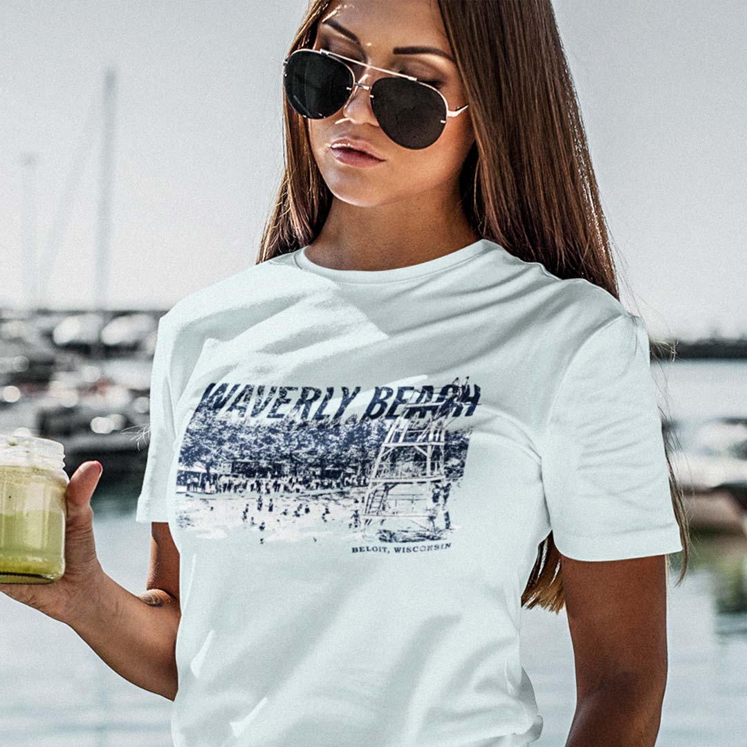 Waverly Beach Beloit Unisex Retro T-shirt