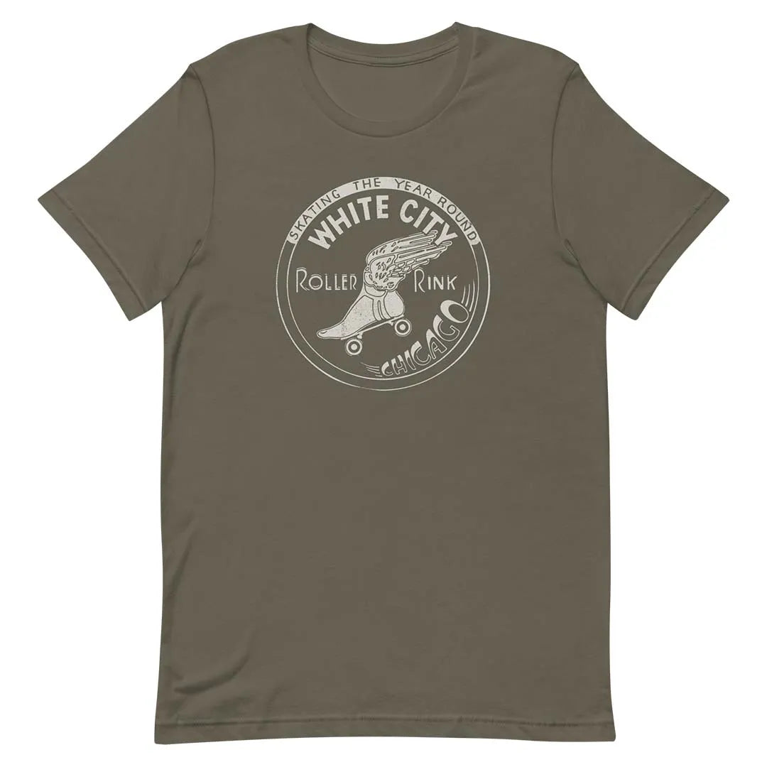 White City Roller Rink Chicago Unisex Retro T-shirt