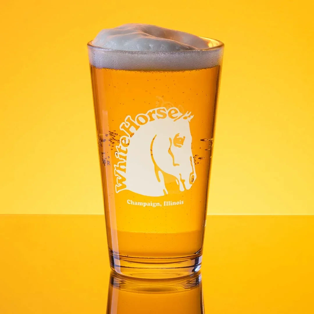 White Horse Inn Champaign Shaker Pint Glass