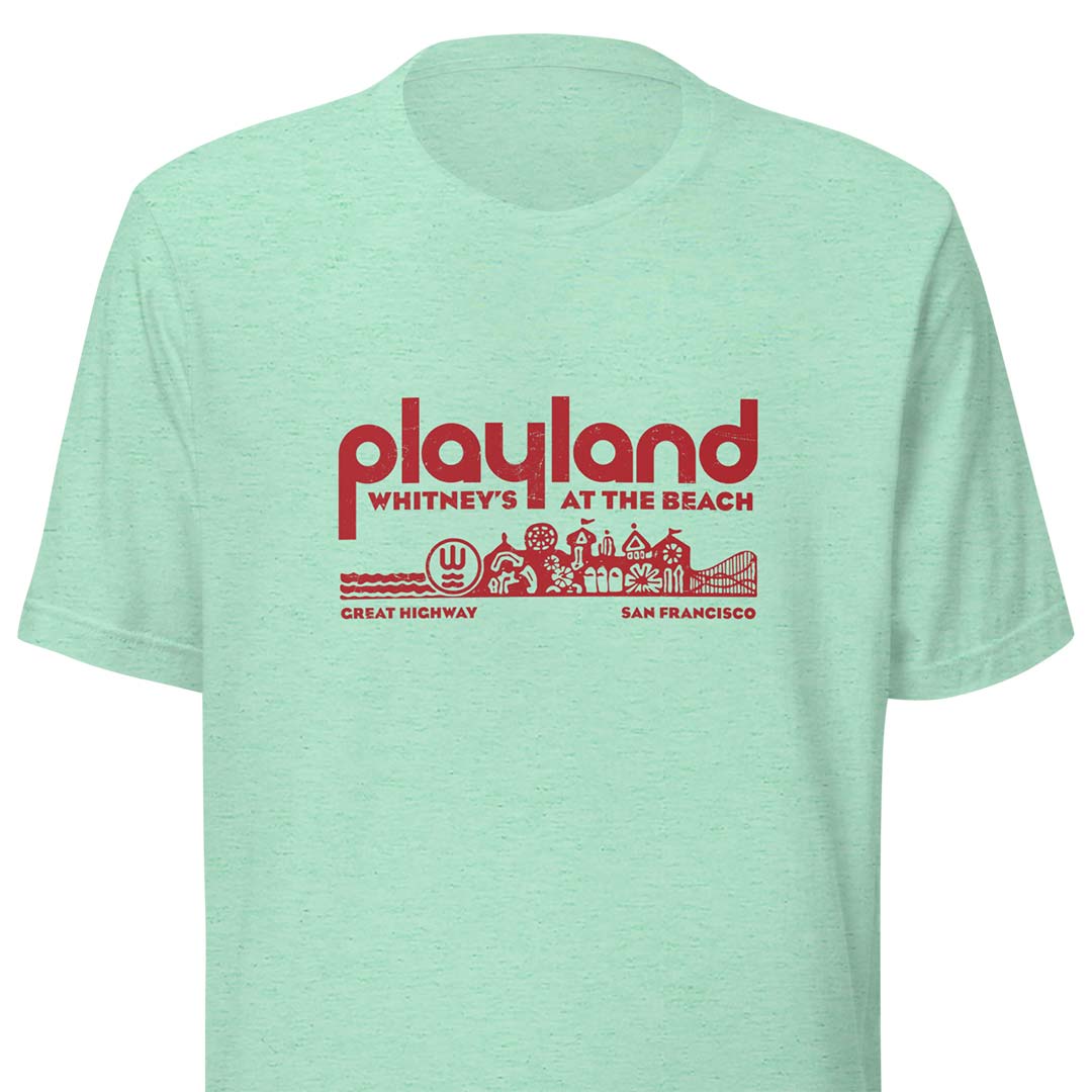 Whitney's Playland At-The-Beach San Francisco Unisex Retro T-shirt