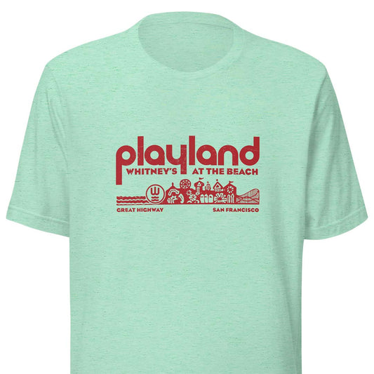 Whitney's Playland At-The-Beach San Francisco Unisex Retro T-shirt