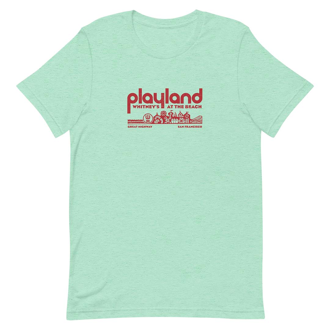 Whitney's Playland At-The-Beach San Francisco Unisex Retro T-shirt