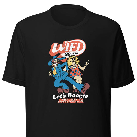 WIFI 92 FM Philadelphia’s Super Stereo Rock Unisex Retro T-shirt