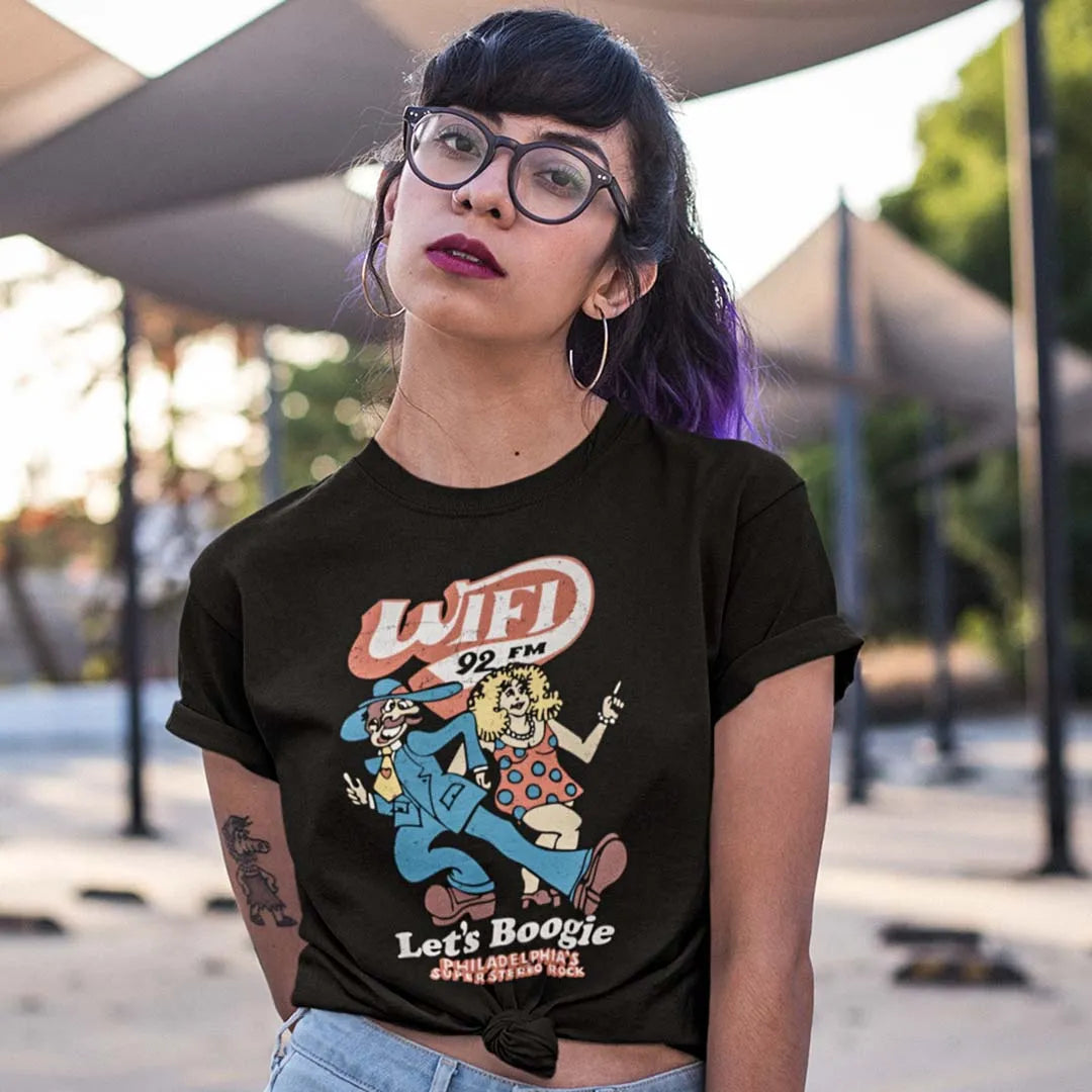WIFI 92 FM Philadelphia’s Super Stereo Rock Unisex Retro T-shirt