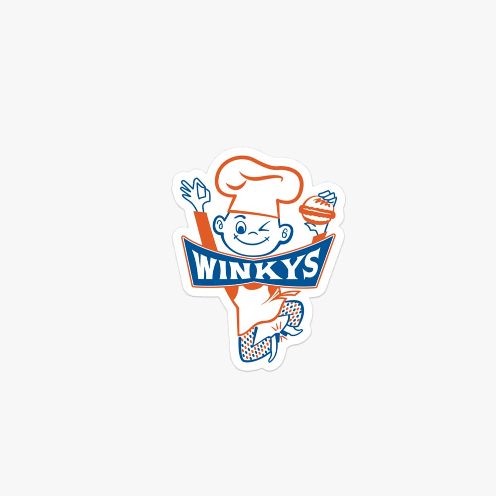 Winkys Hamburgers Pittsburgh Retro Sticker