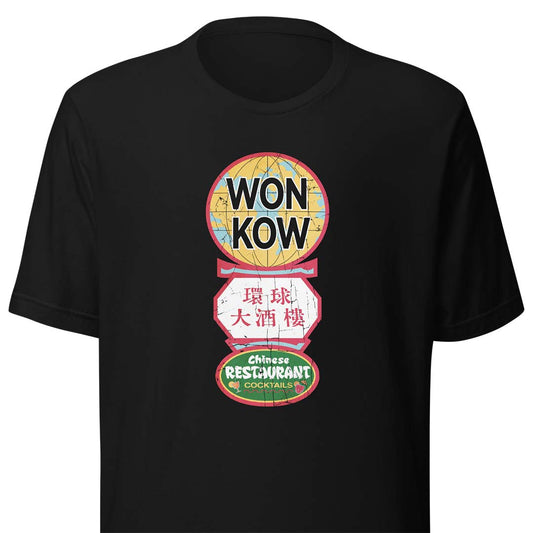 Won Kow Chinese Restaurant Chicago Unisex Retro T-shirt