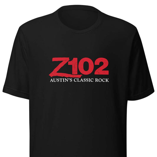 Z102 Austin Classic Rock Radio Unisex Retro T-shirt