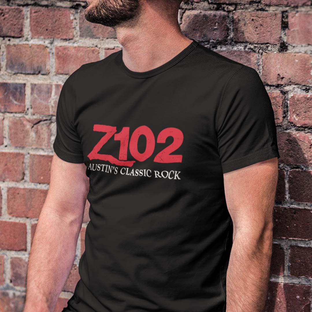 Z102 Austin Classic Rock Radio Unisex Retro T-shirt