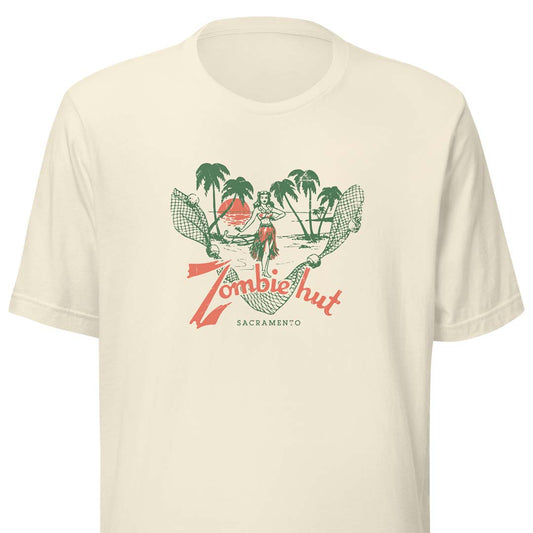 Zombie Hut Sacramento Unisex Retro T-shirt