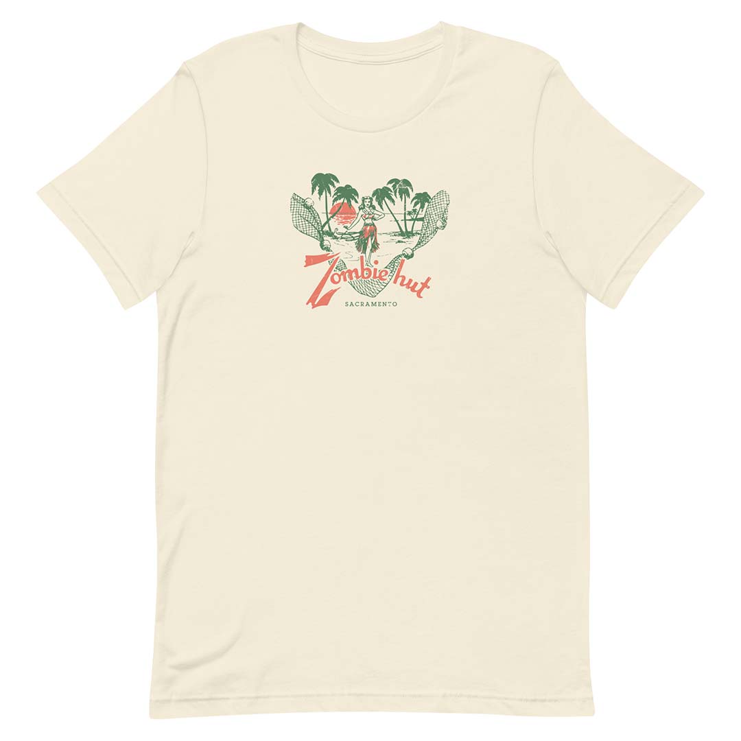 Zombie Hut Sacramento Unisex Retro T-shirt
