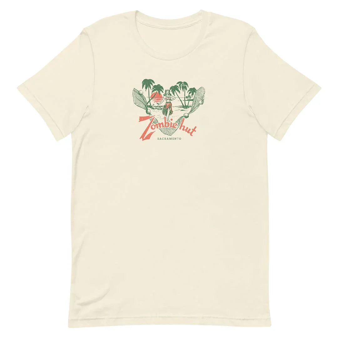 Zombie Hut Sacramento Unisex Retro T-shirt