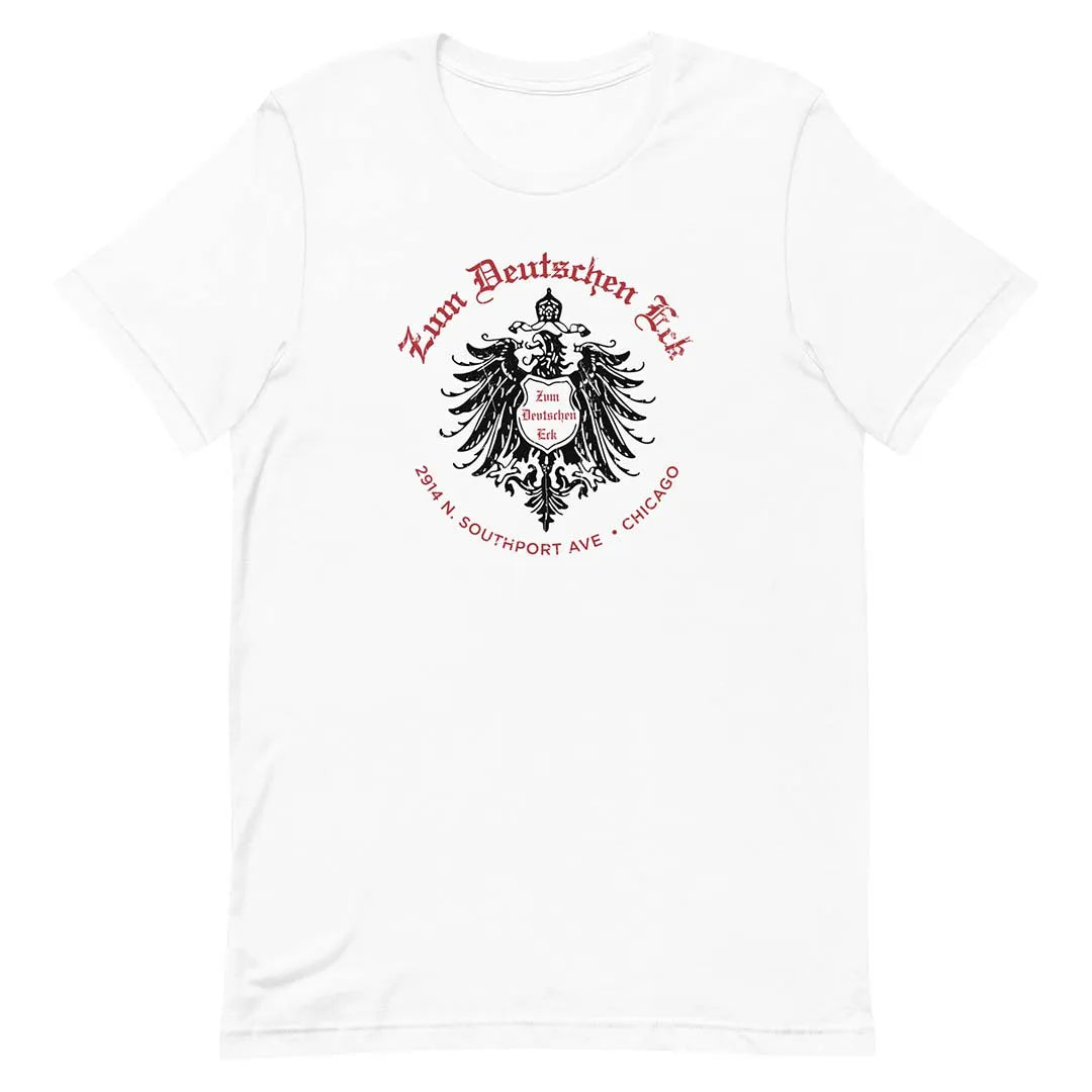 Zum Deutschen Eck German Restaurant Chicago Unisex Retro T-shirt
