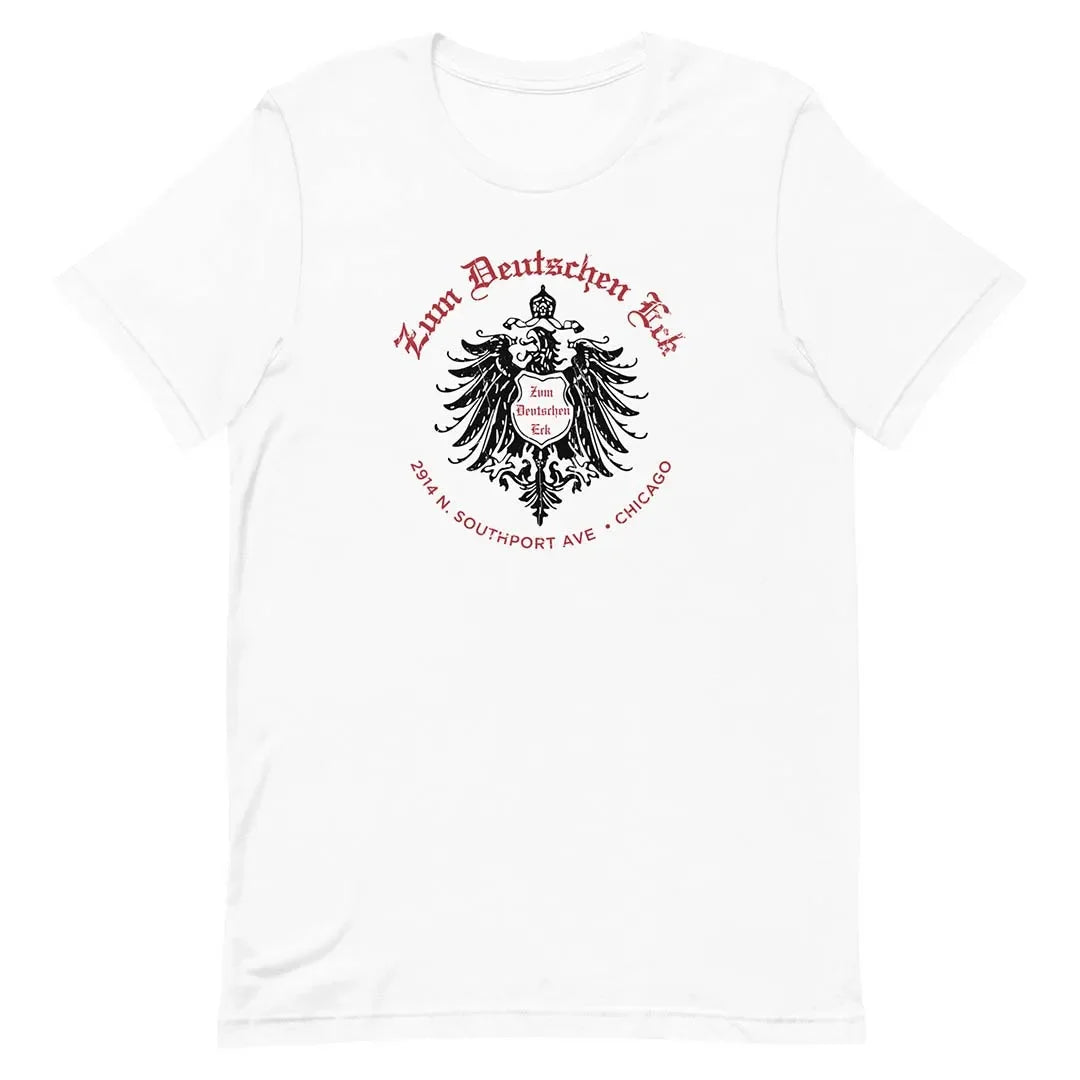 Zum Deutschen Eck German Restaurant Chicago Unisex Retro T-shirt