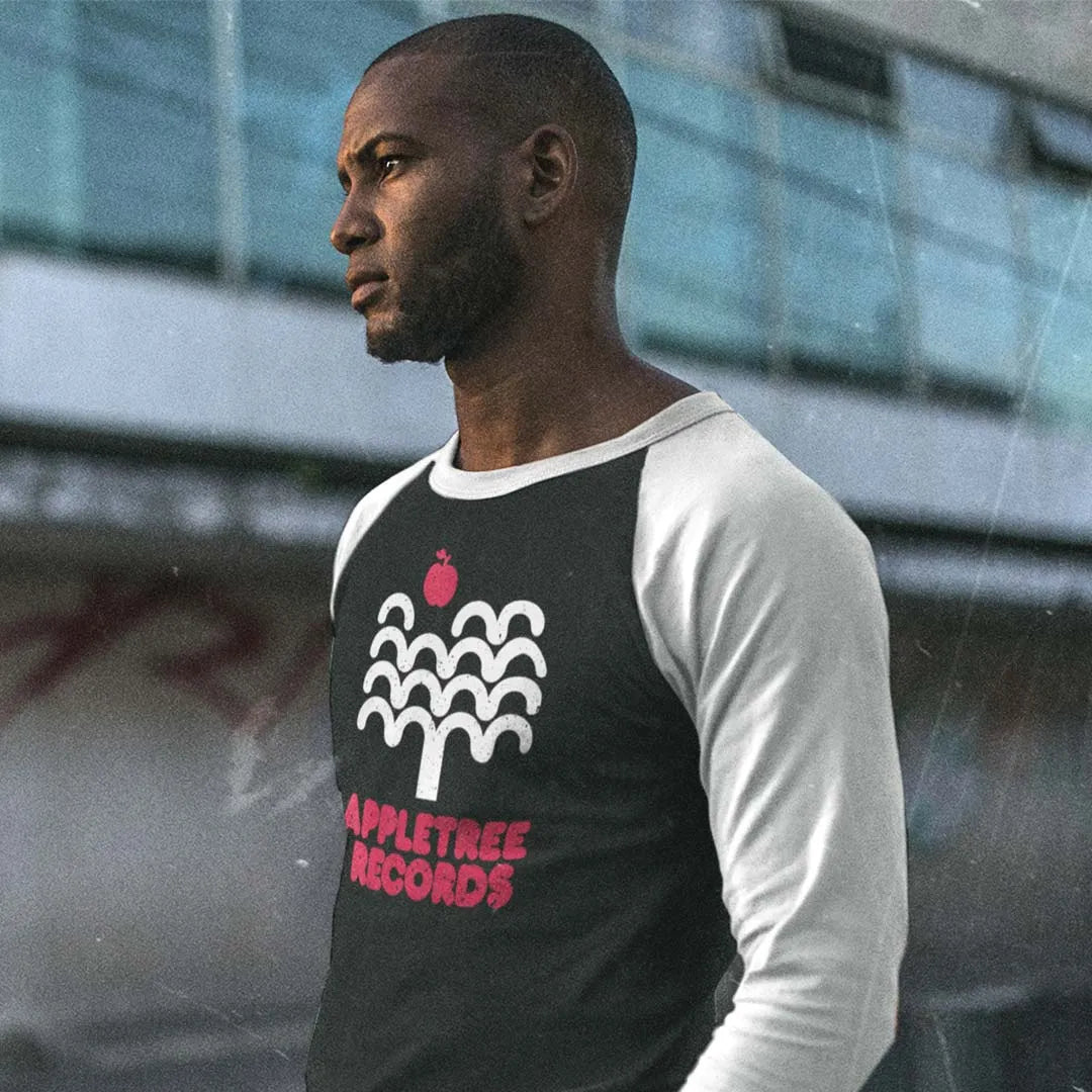 Appletree Records unisex 3/4 sleeve raglan baseball tee