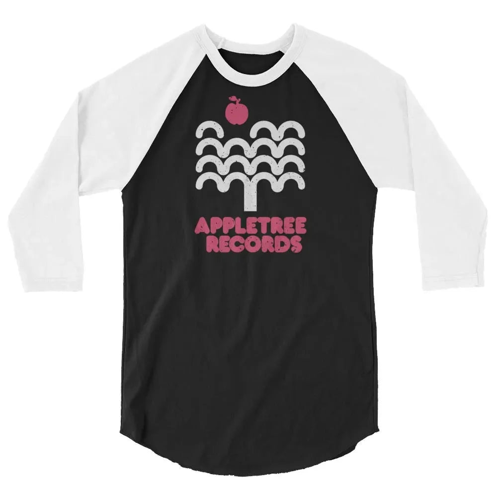 Appletree Records unisex 3/4 sleeve raglan baseball tee
