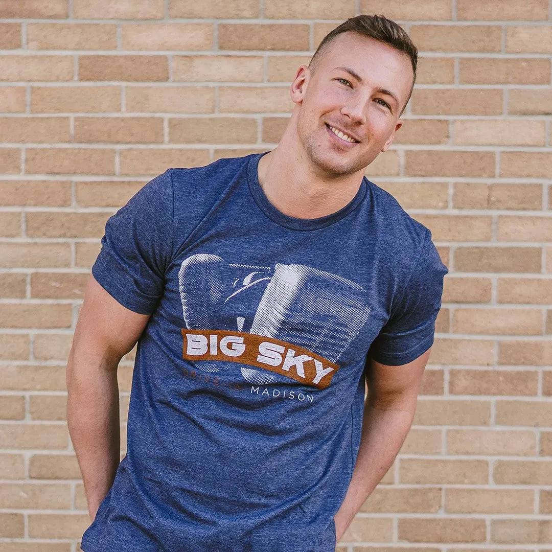 Big Sky Drive-In Madison Unisex Retro T-shirt