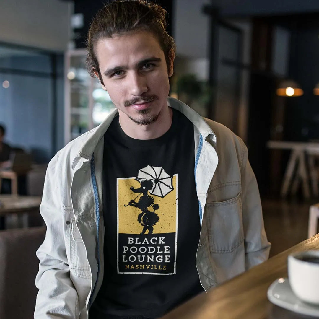 Black Poodle Lounge Nashville Unisex Retro T-shirt