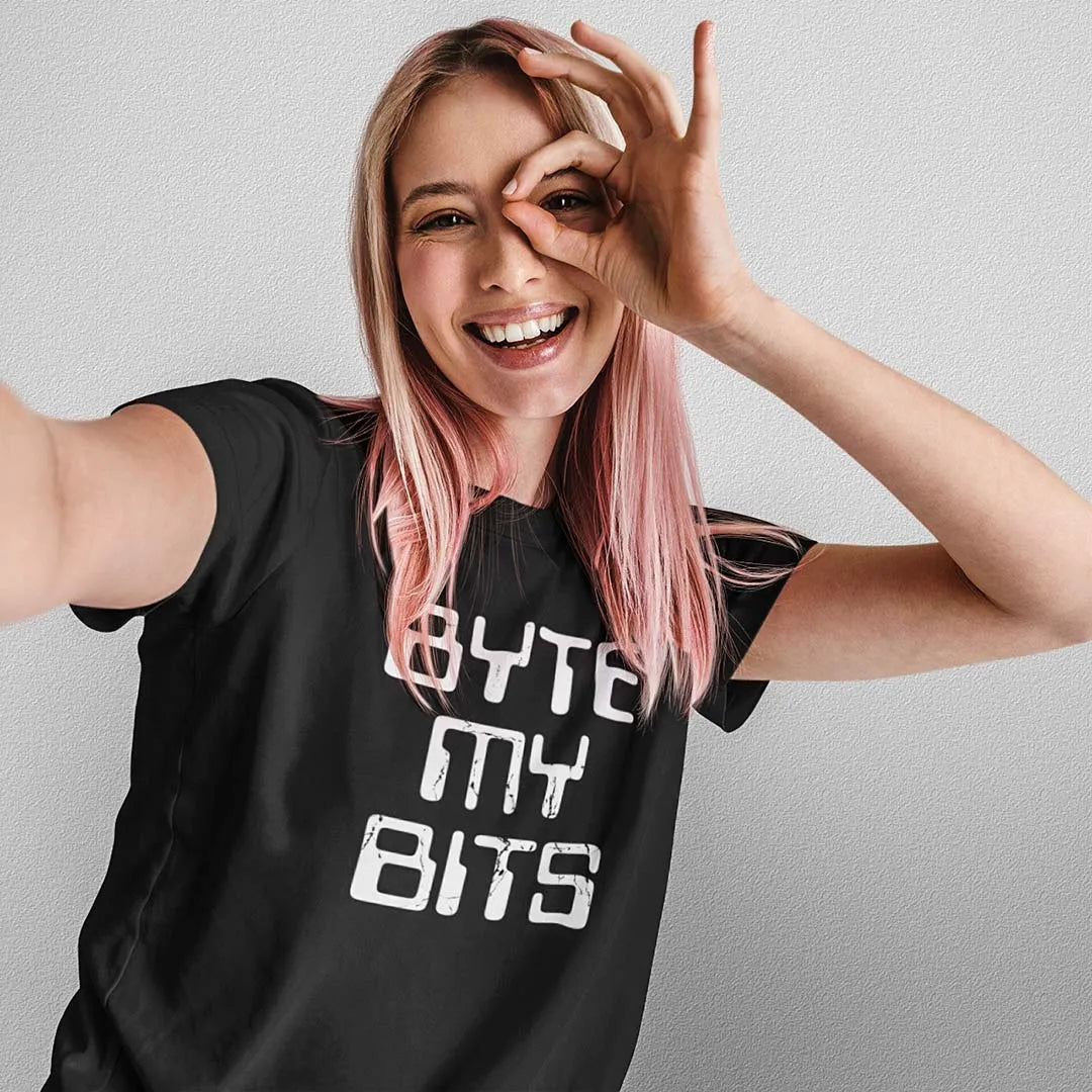 Byte My Bits 70’s Computer Unisex Retro T-shirt