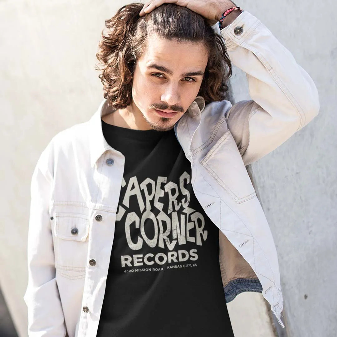 Capers Corner Records Kansas City Unisex Retro T-shirt