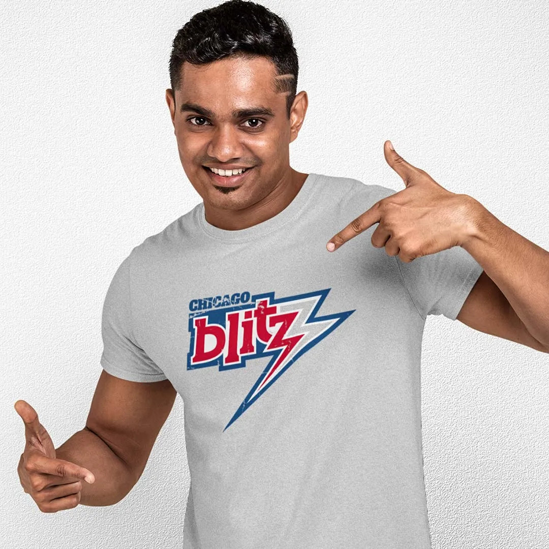 Chicago Blitz USFL Football Unisex Retro T-shirt